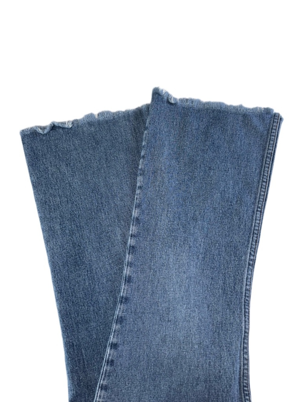Reformation Cropped Kick Flare Jeans Sz 31 Raw Hem High Rise 26” Inseam - Picture 5 of 13